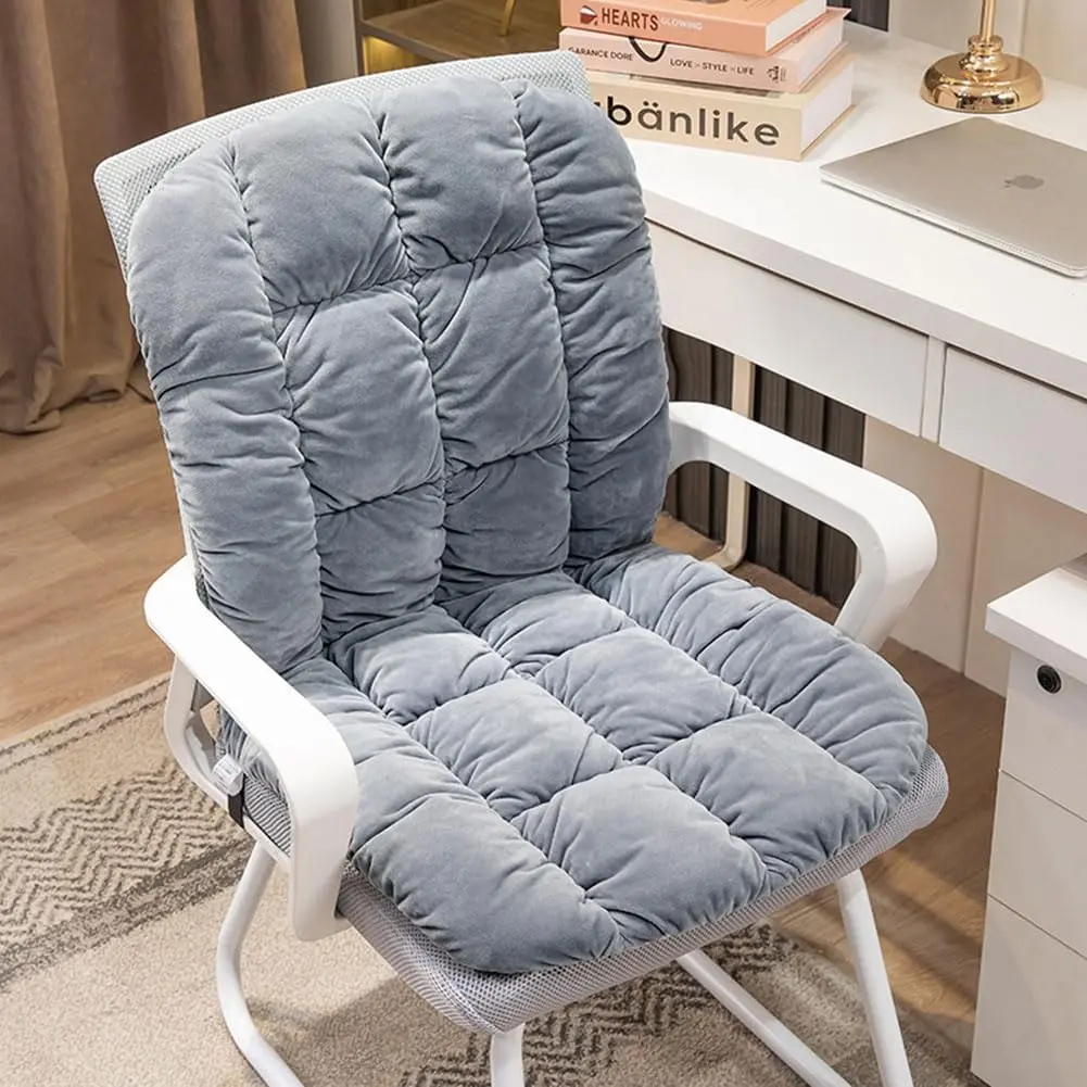 Desk Chair Cushion Non-Slip Rocking Seat Cushion Office Chair Pad Dorm Seat Cushion with High  Support Soft Seat Pad with Ties for Office   Dining Room Kitchen