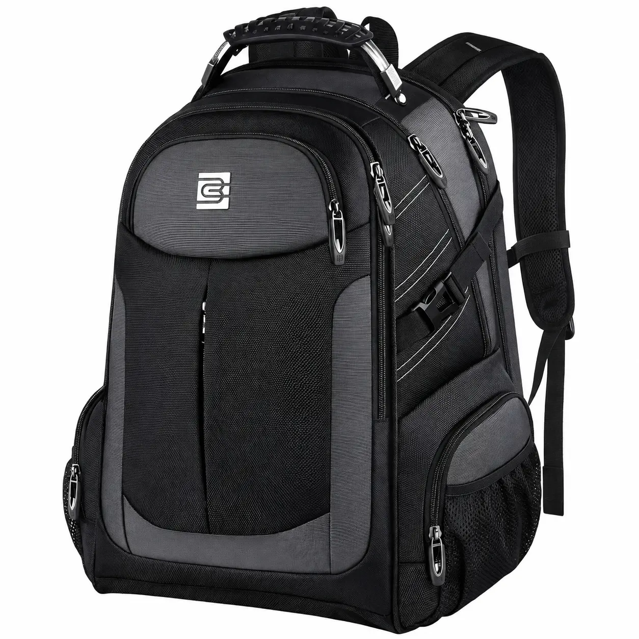 Bruno Cavalli 17-Inch Travel Backpack, Water-Resistant Business Bag Multiple Compartments and Padded Shoulder Straps