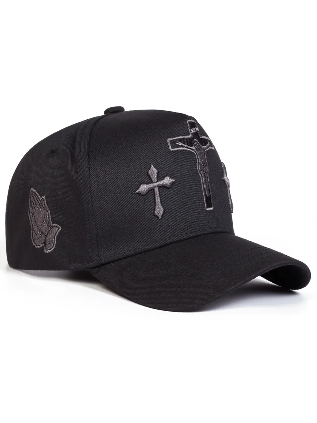Unisex Jesus Cross Baseball Cap, Adjustable Sun Protection Casual Hat, Fitted Letter Pattern, Outdoor Travel Beach Vacation, Graphic Hat, Caps with Designs