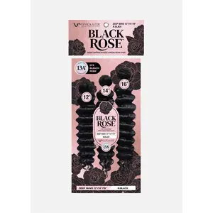 Vivica A. Fox Black Rose 13A+ Unprocessed Virgin Remi Human Hair 3-Bundle Multi-Pack – Deep Wave