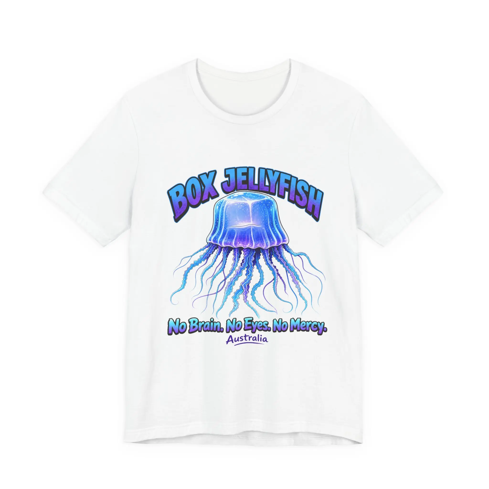 Box Jellyfish No Brain No Eyes No Mercy T-Shirt | Marine Life Australia