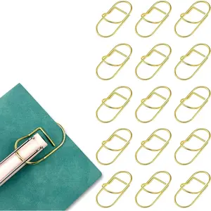 15-Pack  Stainless Steel Pen Clips - Rust-Resistant Notebook & Journal Pencil Holders for Books, Clipboards, and Papers