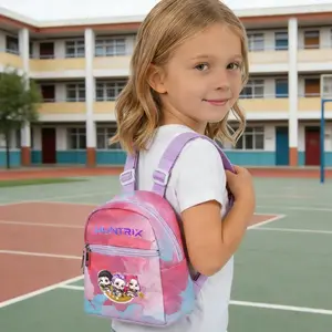 Girl group K Demon Hunter backpack, large capacity adjustable backpack for school trips and outings.