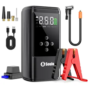 Soulor 3000A Jump Starter  12V Car Battery Booster with Air Compressor 160PSI Tire Inflator, Portable Power Bank, LED Emergency Light, for Cars, Trucks, SUVs & Diesel Engines