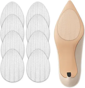 Clear Non Slip Shoe Pads for Heels – Anti-Slip Grip Inserts for Pumps, Stilettos & Dress Shoes, Invisible Traction Stickers for Pointed Toe Soles