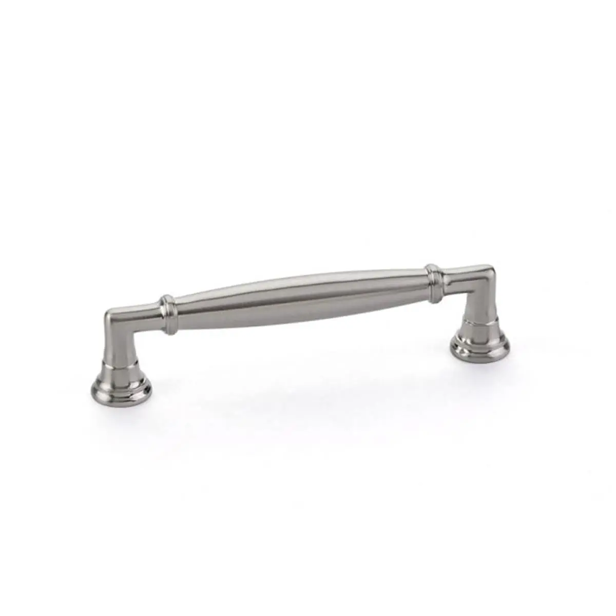 Emtek 86476US15 Westwood Brass Door Handle, 4 in. Center to Center Cabinet Pull, Satin Nickel Finish, Includes Installation Screws
