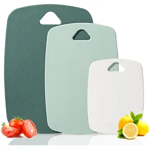 Antibacterial Cooking Cutting Board, Non-Slip Plastic Chopping Board for Vegetables Fruits Baby Food, Mold Proof Kitchen Board