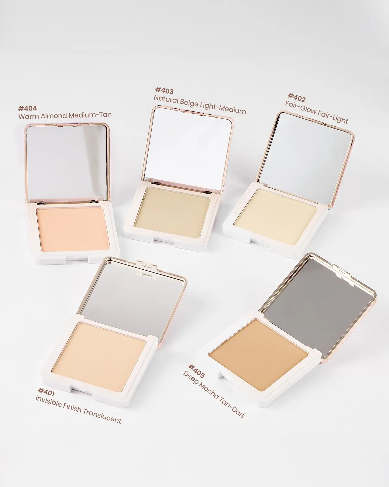 RUBY VIBE CO Pressed Setting Powder, Face Powder with Translucent & Tinted Shades, Soft Matte Finishing Powder, Lightweight Makeup Powder for Setting, Touch-Ups & Natural Makeup