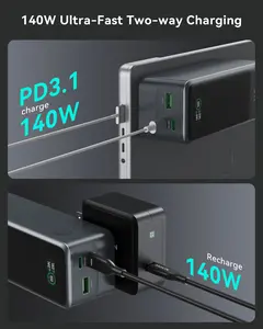 MOKiN Fast Charging Power Bank For Laptop | 24000mAh 140W Type-c USB ports