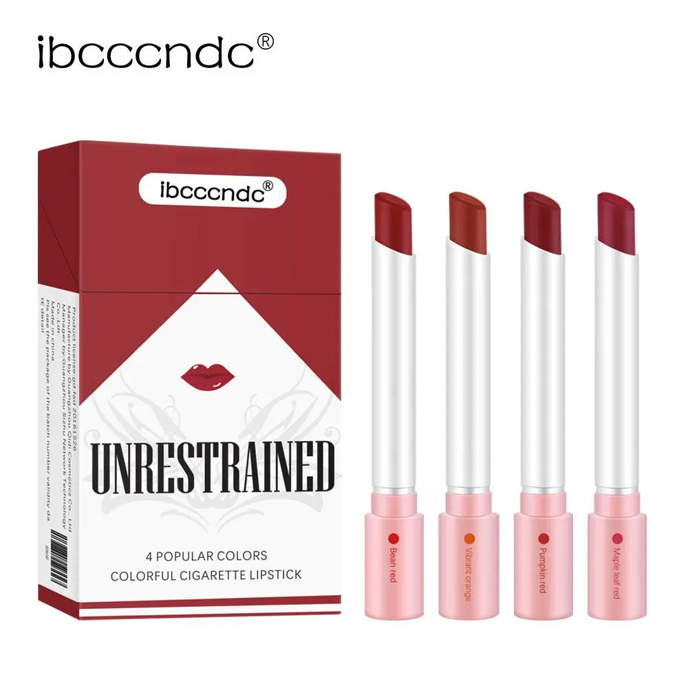 Long Lasting Lipstick Set, Cosmetic Lipstick, 4 Counts/set Matte Lipstick, Moisturizing Hydrating Hydrate Lipstick, Suitable for All Occasions Lip Makeup, Girls and Women Makeup Accessories, Lipgloss, Gloss, Lippie Stick
