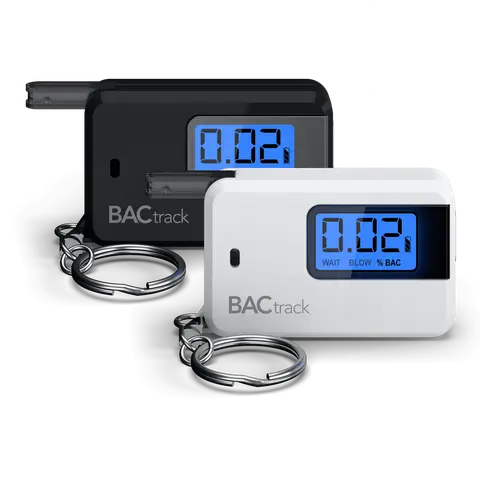 BACtrack Go Keychain Alcohol Breathalyzer - Compact Pocket-Size 1-Button BAC Monitor, Personal Health & Medical Supply, Purse Stuffer, Mini Thing for Mini Purse, Gifts for Him, Cool Gift for Adults, Foldable Everyday Accessory, Purse Stuffers