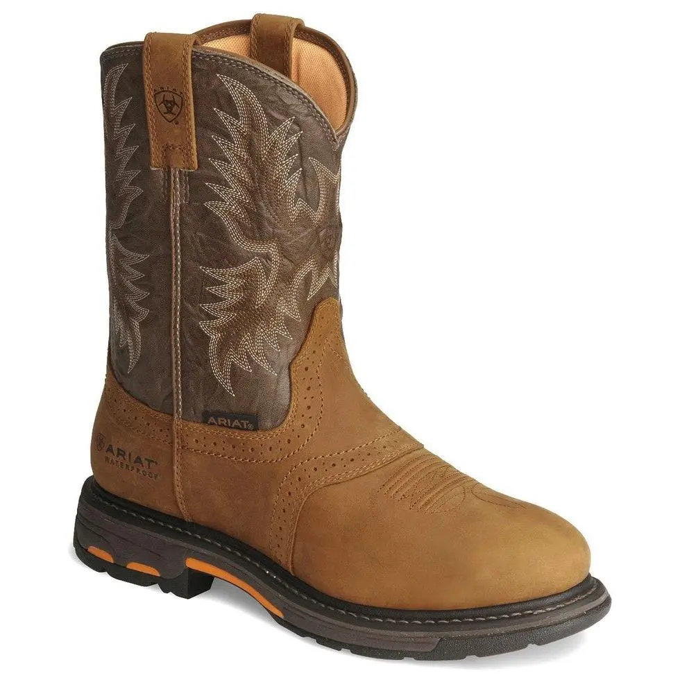ARIAT Men's WorkHog Round Toe Waterproof Work Boot 10008633