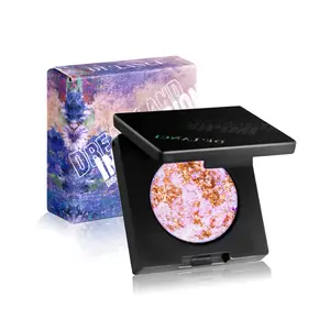 De'lanci duochrome eyeshadow multichrome pressed powder Mixed color eyeshadow palette