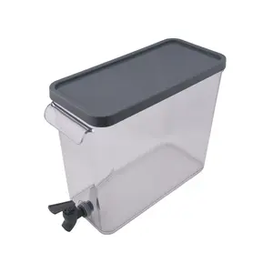 2-Gallon Acrylic Slim Fridge Dispenser, Gray