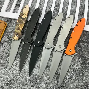 10 Styles 1660 Leek Pocket Folding Knife with Assisted Opening Flip Blade Outdoor Camping Fishing and Everyday Carry Safety Lock Design EDC Tools