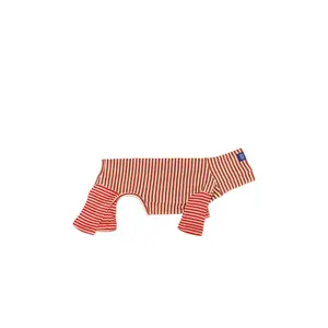 Little Beast Striped Onesie in Brown & White