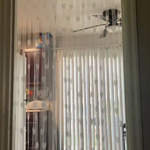 1 Count Heart Pattern Door Curtain, Home Decor Shading Curtain for Living Room Bedroom, Decoration Items