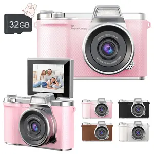Digital camera，high-definition digital camera，shooting digital camera，with 32GB card and card reader，8x zoom，anti shake，small camera shooting，suitable for beginners