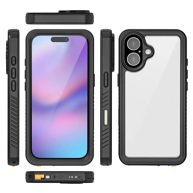 LUCY Shellbox Upgraded Waterproof Phone Case for iPhone 17 Pro Max/17 AIR/16/15/14/13360 Full Coverage IP68 Certification