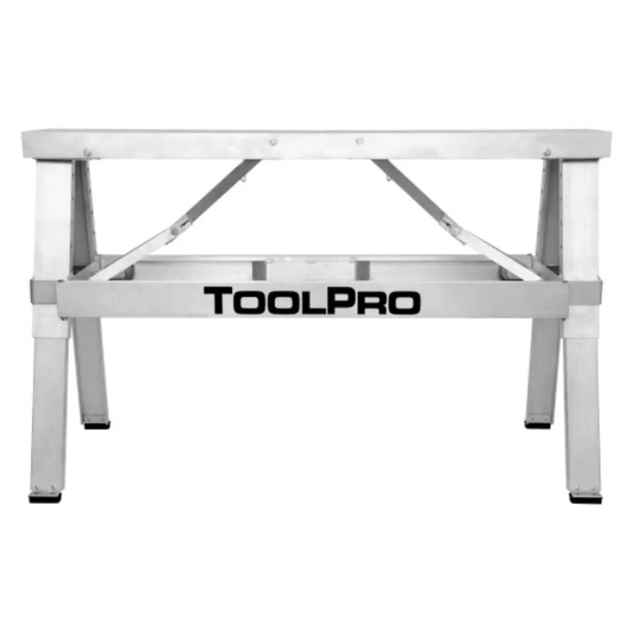 ToolPro Professional Grade 18 in. to 30 in. Adjustable Aluminum Walk-Up Bench - 500 lb. Capacity - Rubber Non Slip feet - Foldable for Easy carriing.