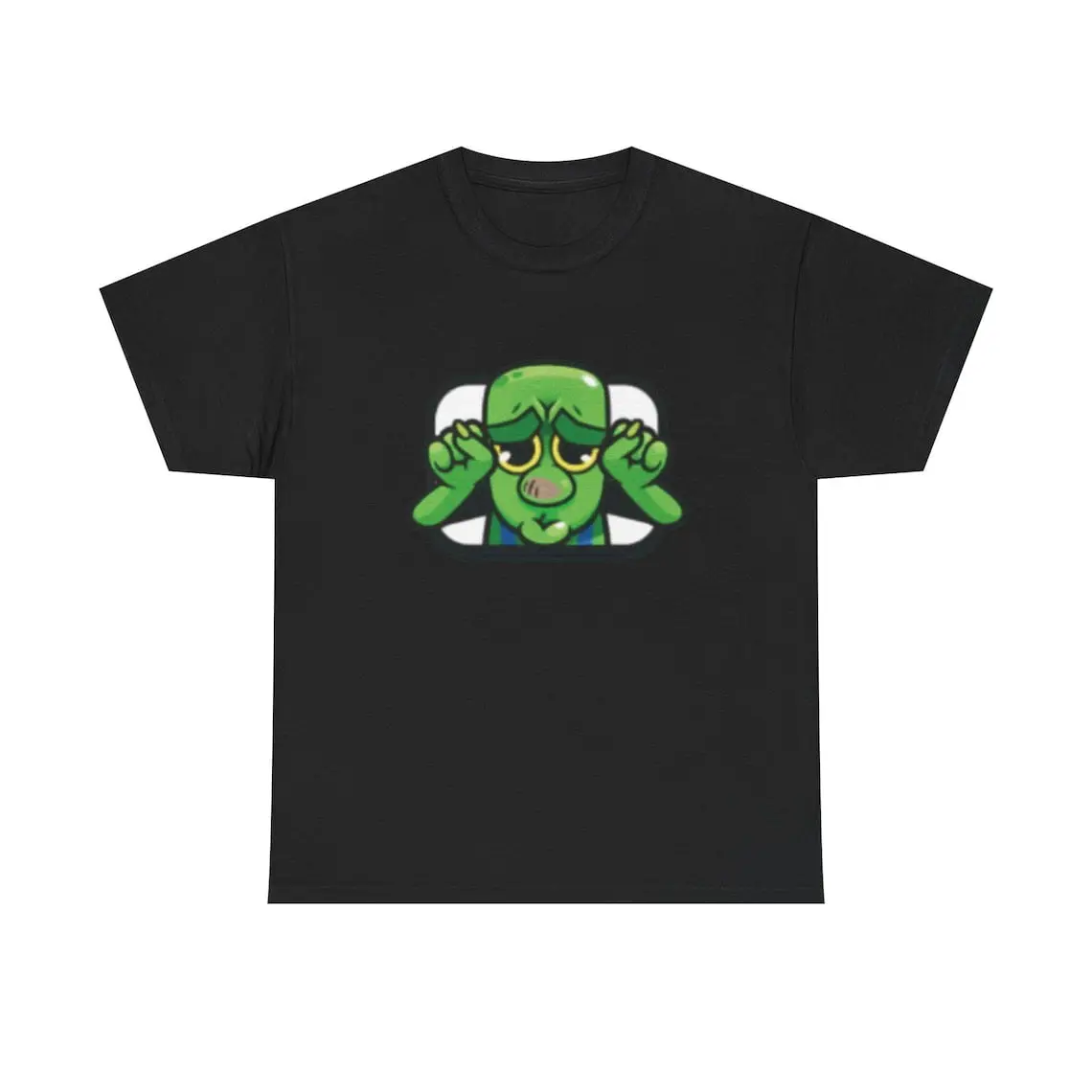 Men's Goblin Boo Hoo Emote Clash Royale Casual Short-Sleeve Round Neck T-Shirt - Cotton-Polyester-Spandex Blend, Funny Oddly Specific Joke Top, Black, Size L, Unisex Menswear, Tshirt