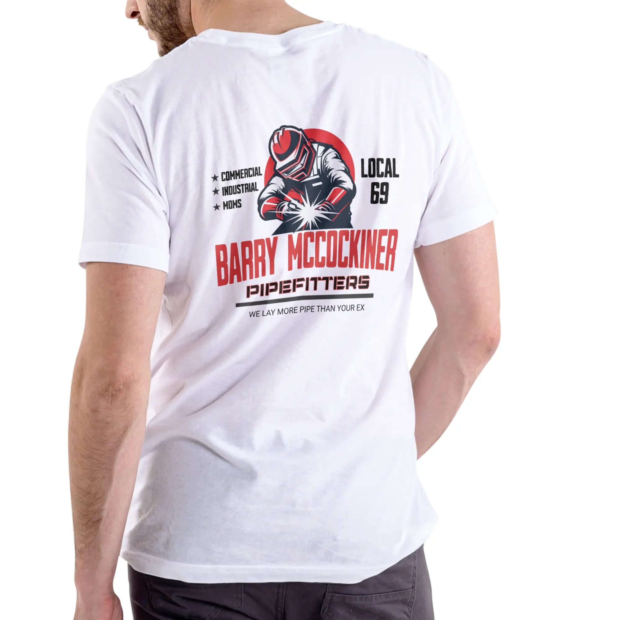 BARRY MCCOCKINER PIPEFITTERS Unisex Soft Cotton Casual Style Top T Shirt
