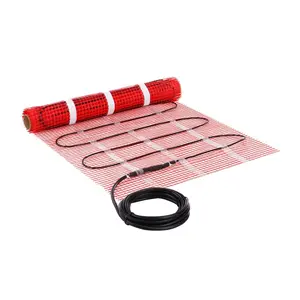 VEVOR Floor Heating Mat, 10 Sq.ft, Electric Radiant In-Floor Heated Warm System with Digital Floor Sensing Thermostat, Includes Installation Monitor, Adhesive Back for Easy Installation on The Floor