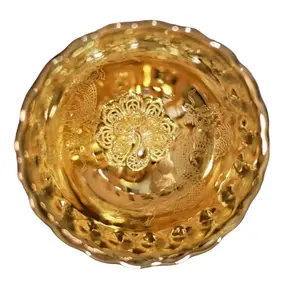 Tea Cup Gilded with Dragons and Peacocks Jianzhan