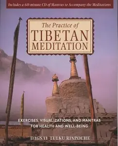 USED Book - The Practice of Tibetan Meditation: Exercises, Visualizations, and Mantras for Health and Well-Being [With CD] by Tulku Rinpoche, Dagsay (Paperback) - english