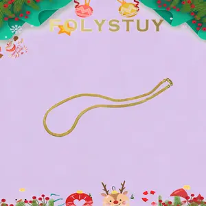 《Y147》18 Inch Standout Herringbone Necklace | 4mm Width Flat Link Statement Accessory