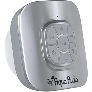 SilverTech Waterproof Bluetooth Shower Speaker with Built-in Mic and Suction Cup - 10 Hours Playtime