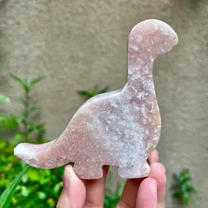 Large Pink Amethyst Dinosaur Crystal