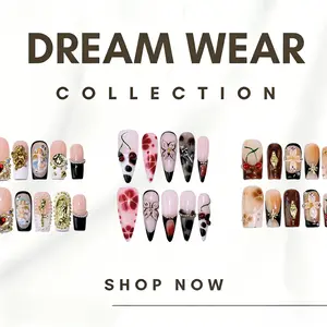 Nail SPRING REVERIE Collection - Handmade Press-On Nails | Reusable, Salon-Quality, Long-Lasting, Glossy Design