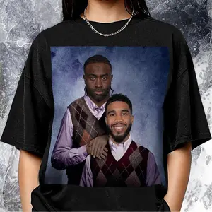 Jayson Tatum Jaylen Brown Basketball Vintage 90s Tee, Gift For Fans