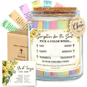 Mothers Day Gifts For Mom From Daughter, Son - Inspirational  Verse Jar, Religious Christian Gifts For Women Men - Prayer Jar with Scriptures for Nana Sisters Besties, Birthday Presents For Moms