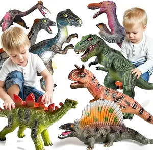 8 PCS Jumbo Dinosaur Toys for Kids Toddler 3-5 5-7 Years,Perfect Dinosaur Party Favors, Birthday Gifts