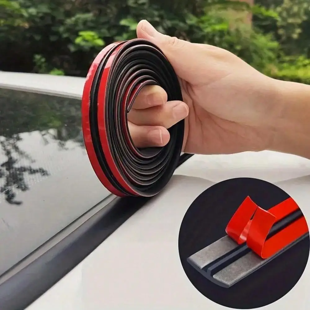 T-shaped Car Sealing Strip, Sound Insulation Strip, Sunroof Front Windshield, Window Rear Tail Door, Roof Waterproof and Dustproof Strip, Automotive Auto Parts