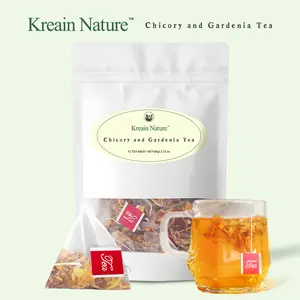 Kreain Nature 25 Chicory and Gardenia Herbal Tea Ready to Eat Convenient | Orange Peel & Chrysanthemum – Cool Relief from Heat| 12 Tea Bags Natural Ingredients Brewed#DealsForYouDays#summerwins