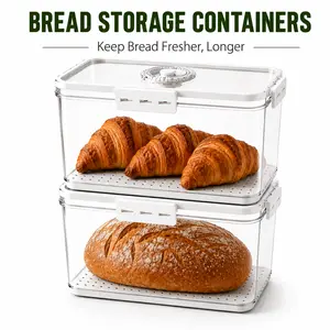 ONESHOW HOME Airtight Bread Storage Container with Date Dial Bread Keeper Box for Kitchen Counter Pantry Organization Mid Year Sale Deals For You