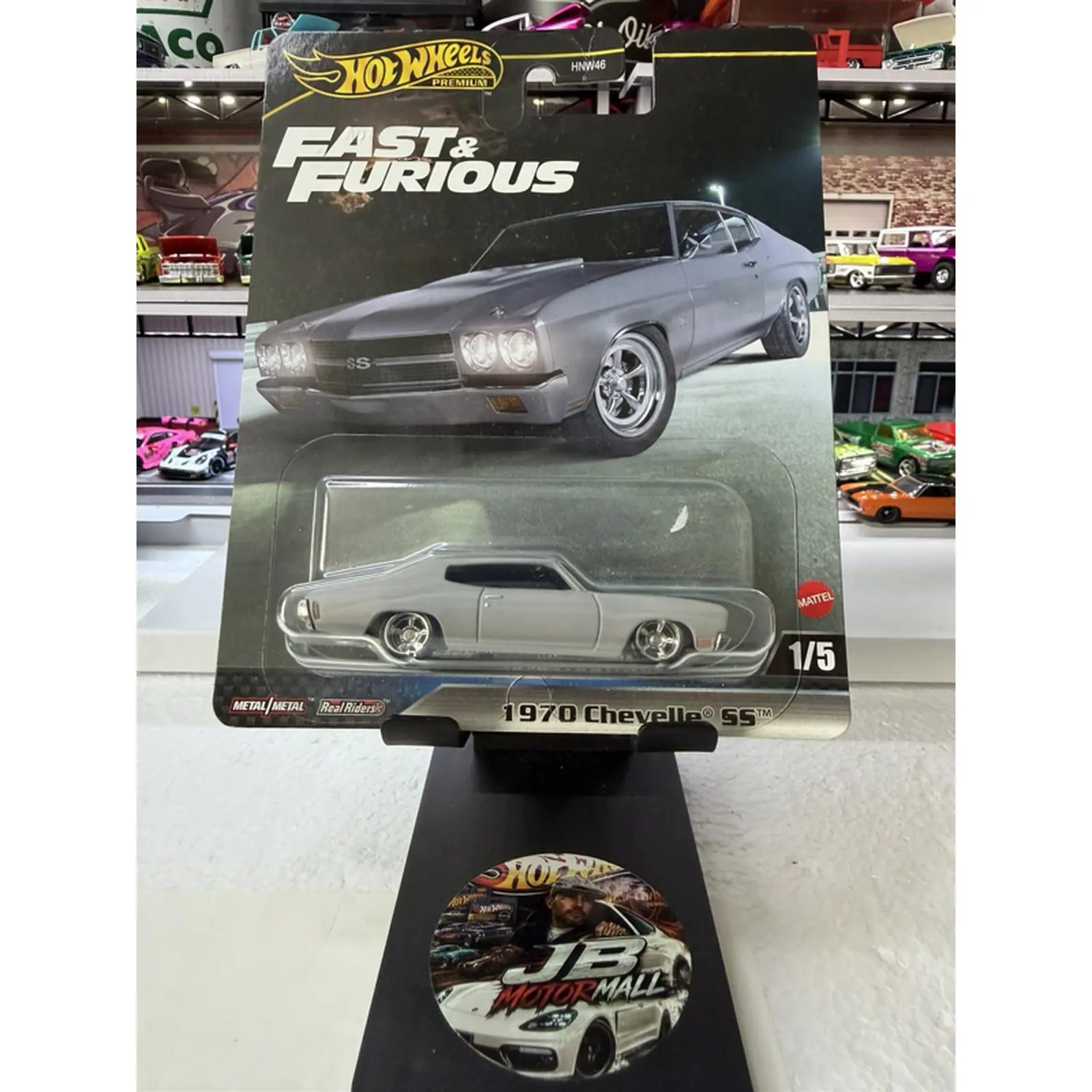 Hot Wheels Fast & Furious 1970 Chevrolet SS 1/5 Scale Die-Cast Model Car Collectible Toy