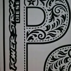 Powerstroke Tooled "P" Decal- 10"