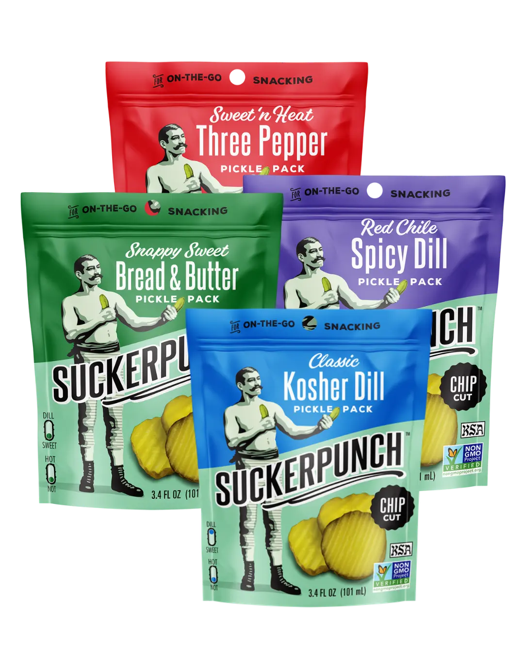 Try 'Em All Pickle Pouch Snack Pack