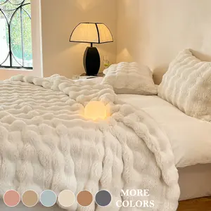 Soft Solid Color Plush Throw Blanket/Duvet Cover, Warm Cozy Skin-Friendly Blanket/Duvet Cover, Lightweight Multipurpose Fuzzy Blanket for Bed, Sofa, Office, Camping, Car, and Travel, Perfect Christmas or Birthday Gift for Family and Friends