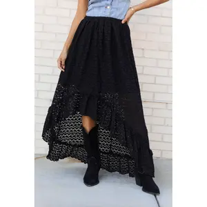 Wrenlee Black Lace Skirt FINAL SALE