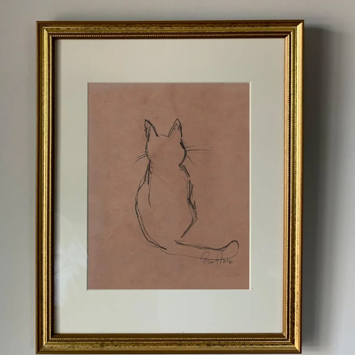 Cat Sketch Art Print, Room Decor, Unframed | 5 size, 8x12 to 27x40 inch