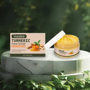 Turmeric Facial Scrub Cream, Gentle Cleansing & Hydrating, Softening Skin Care, Moisturizing Face Exfoliator, Daily Skincare Routine