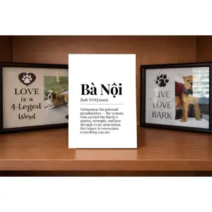 Bà Nội Definition Sign | 4x6 Gift-Ready MDF Plaque | Pl8crafted