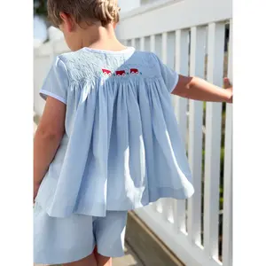 AK Archival Smocked Wagons Set with shorts