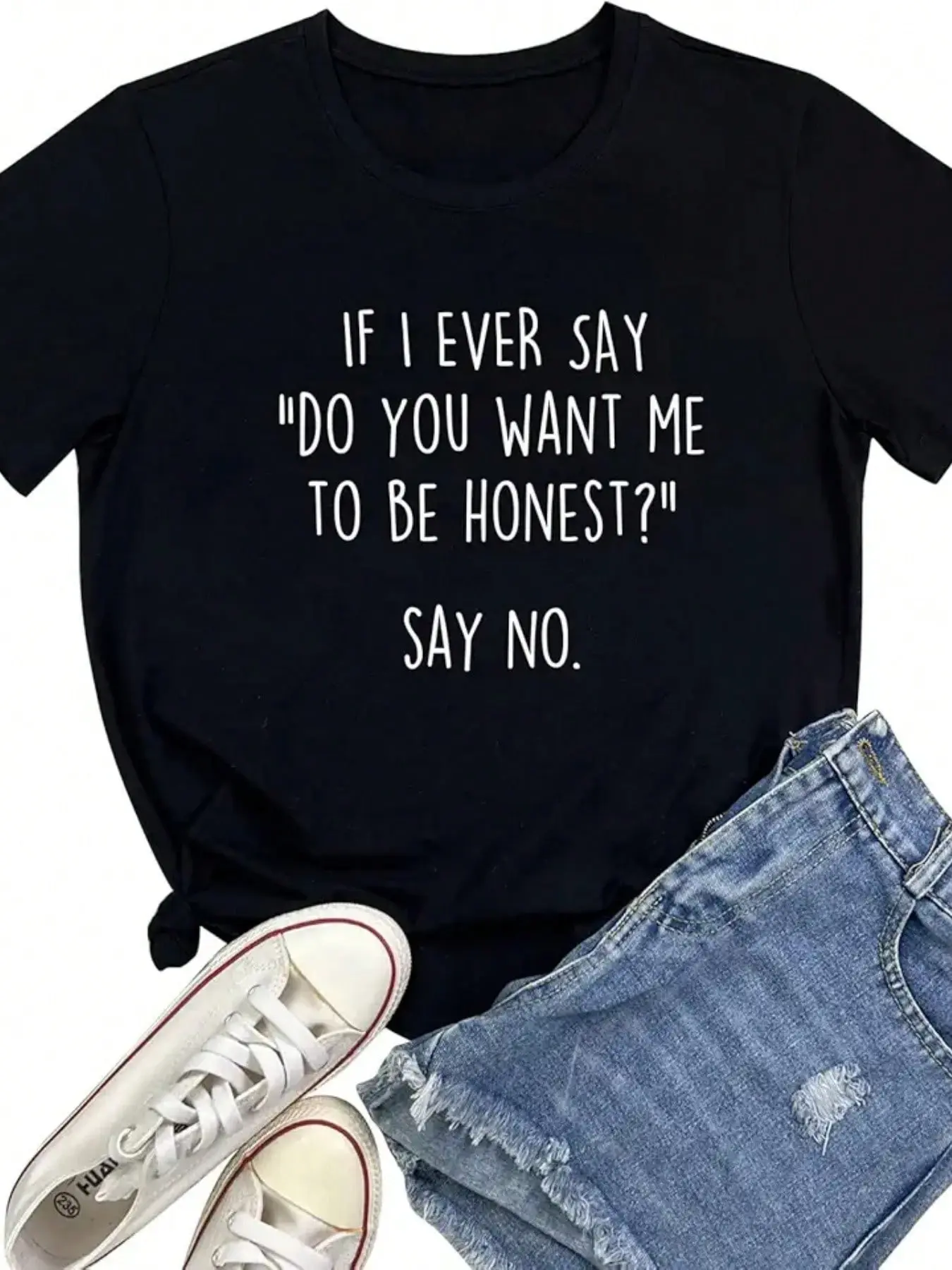 BLACKOO Women's Cute Fun Fact Graphic T-Shirts