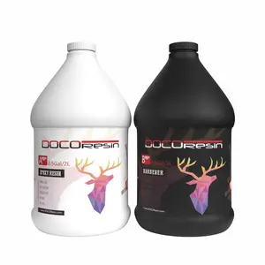 DOCOResin Ultimate Series Epoxy Resin Kit for Beginner with Batch to Batch Consistency - MSDS Certified Resin Epoxy with Non Toxic Formula - 3×UV Resistant Resin for Your Art Work - 1 Gallon